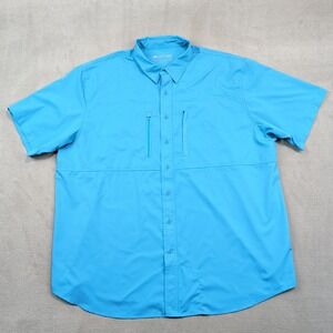Ariat VentTEK Classic Short Sleeve Shirt XXL Blue Fishing Hiking Outdoor Utility